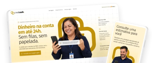 Mockup do projeto Credcash